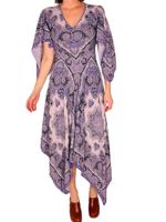 Vintage klänning med scarves-mönster