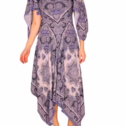 Vintage klänning med scarves-mönster