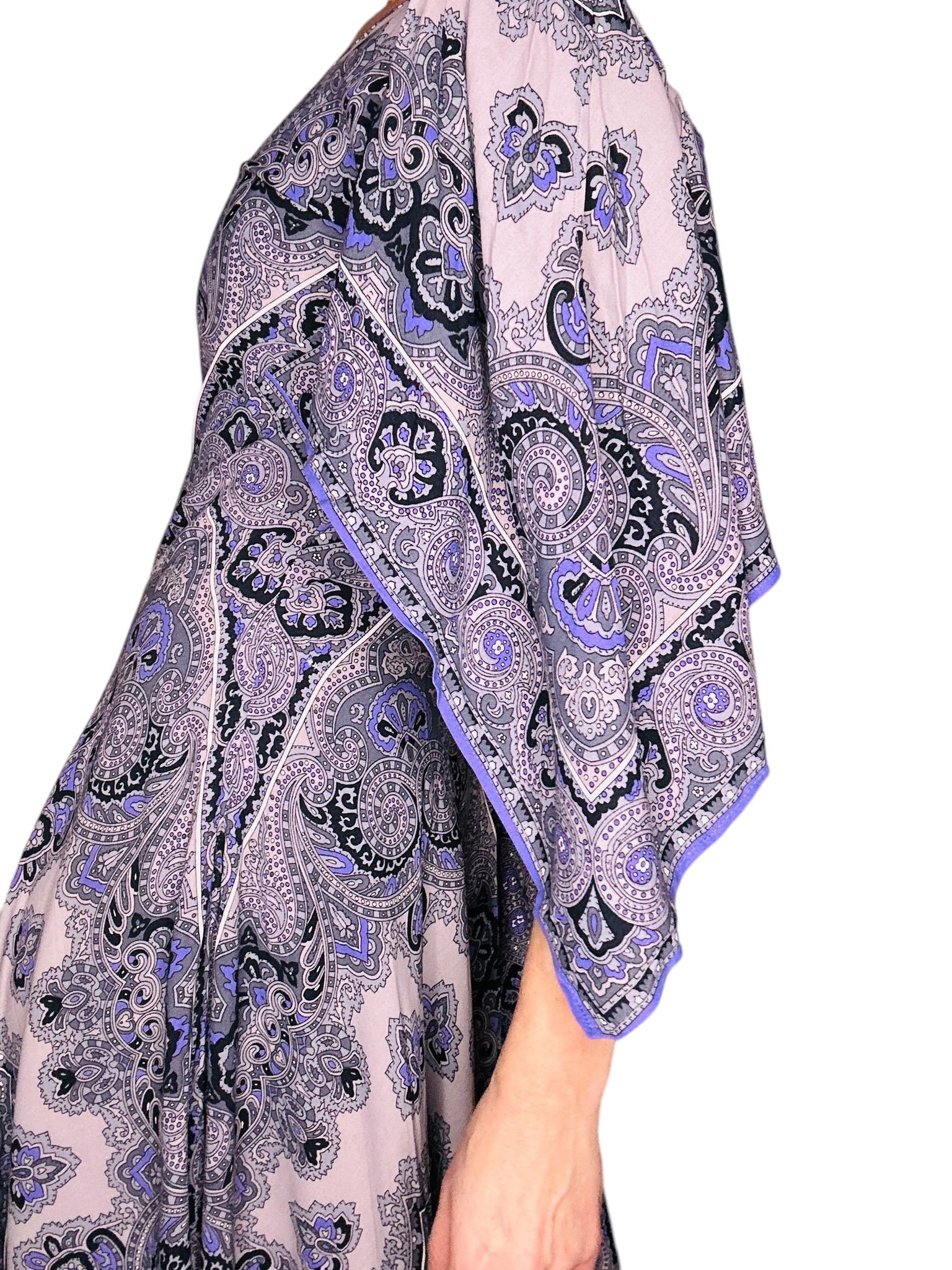 Vintage klänning med scarves-mönster