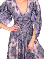 Vintage klänning med scarves-mönster