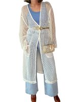 Kimono i nät med paljetter