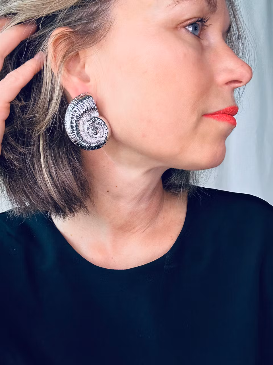 Örhängen snäckor i silver