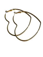 Örhängen hjärtformade hoops