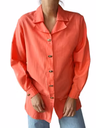 Vintage blus med dubbel krage