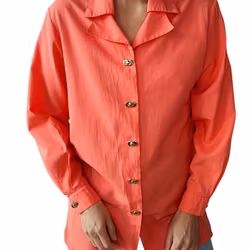 Vintage blus med dubbel krage