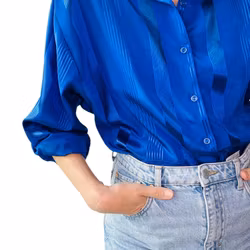 Vintage kornblå blus