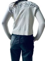 The Kooples vit stickad tröja