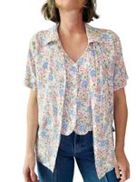 Vintage blus med väst