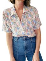 Vintage blus med väst