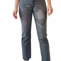 Levi’s 501 28/28 avklippta grå