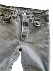Levi’s 501 26/28 grå avklippta ben