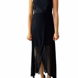 Svart långklänning