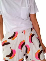 Shorts med banan-print