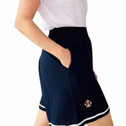 Mörkblå shorts i bomullsjersey