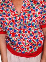 Vintage blommig topp