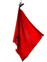 Röd sidenscarf