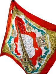 Scarf med Parismotiv