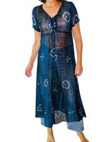 Vintage halvtransparent klänning