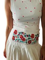 Vintage handbroderad kjol