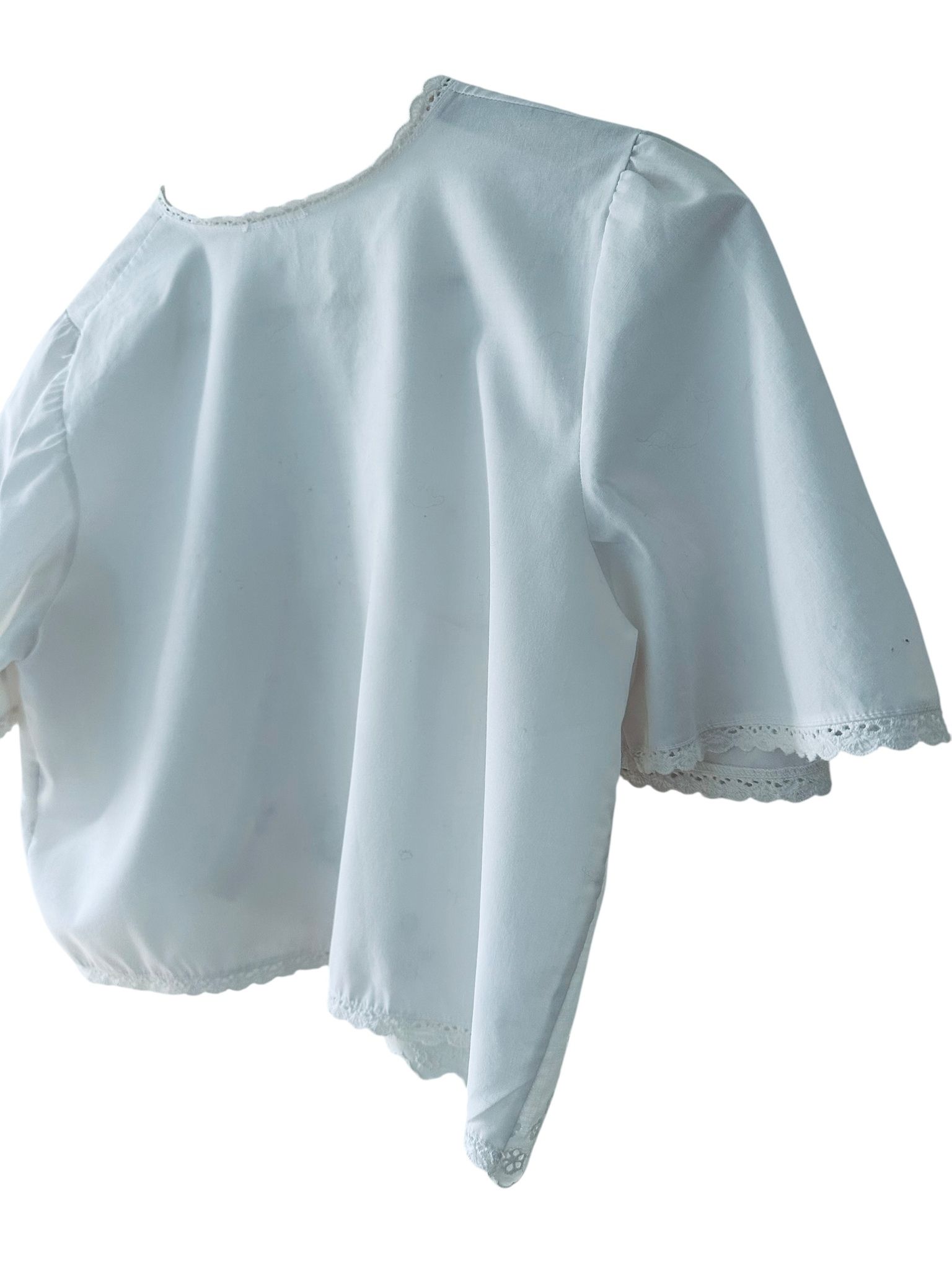 Vintage blus med knyt