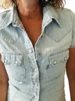 Levi's kortärmad jeansskjorta