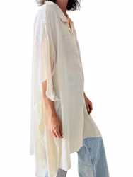 Kaftan med skjortkrage