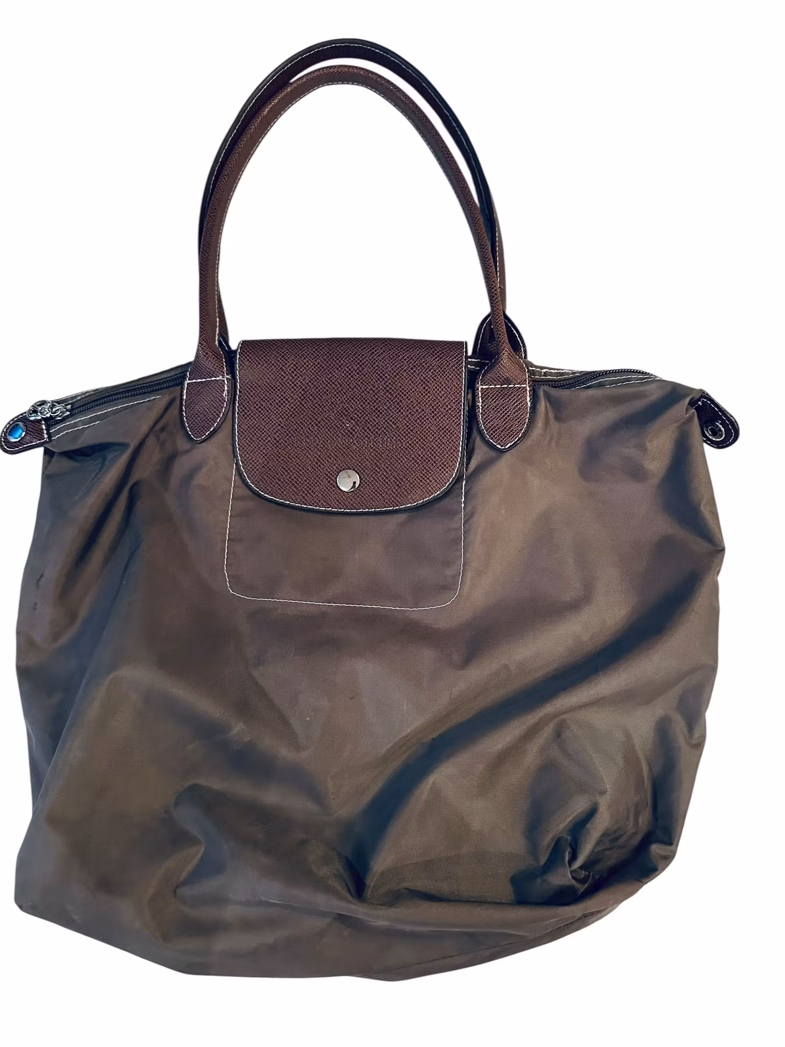 Handväska i Longchamp-stil