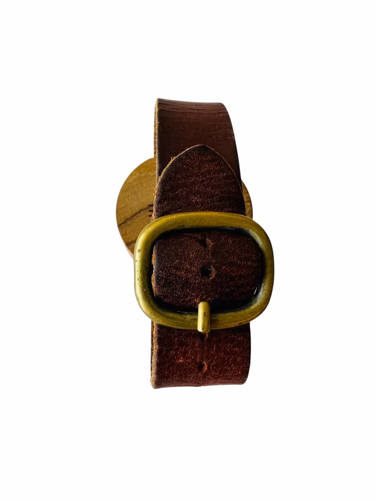 Nullame - armband i läder och trä