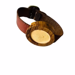 Nullame - armband i läder och trä