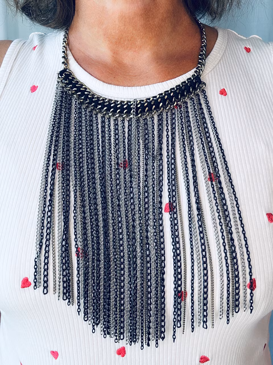 Halsband med kedjor