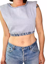 Crop top i denim