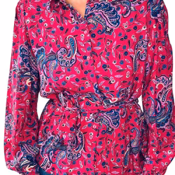 Other Stories rosamönstrad blus