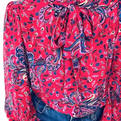 Other Stories rosamönstrad blus