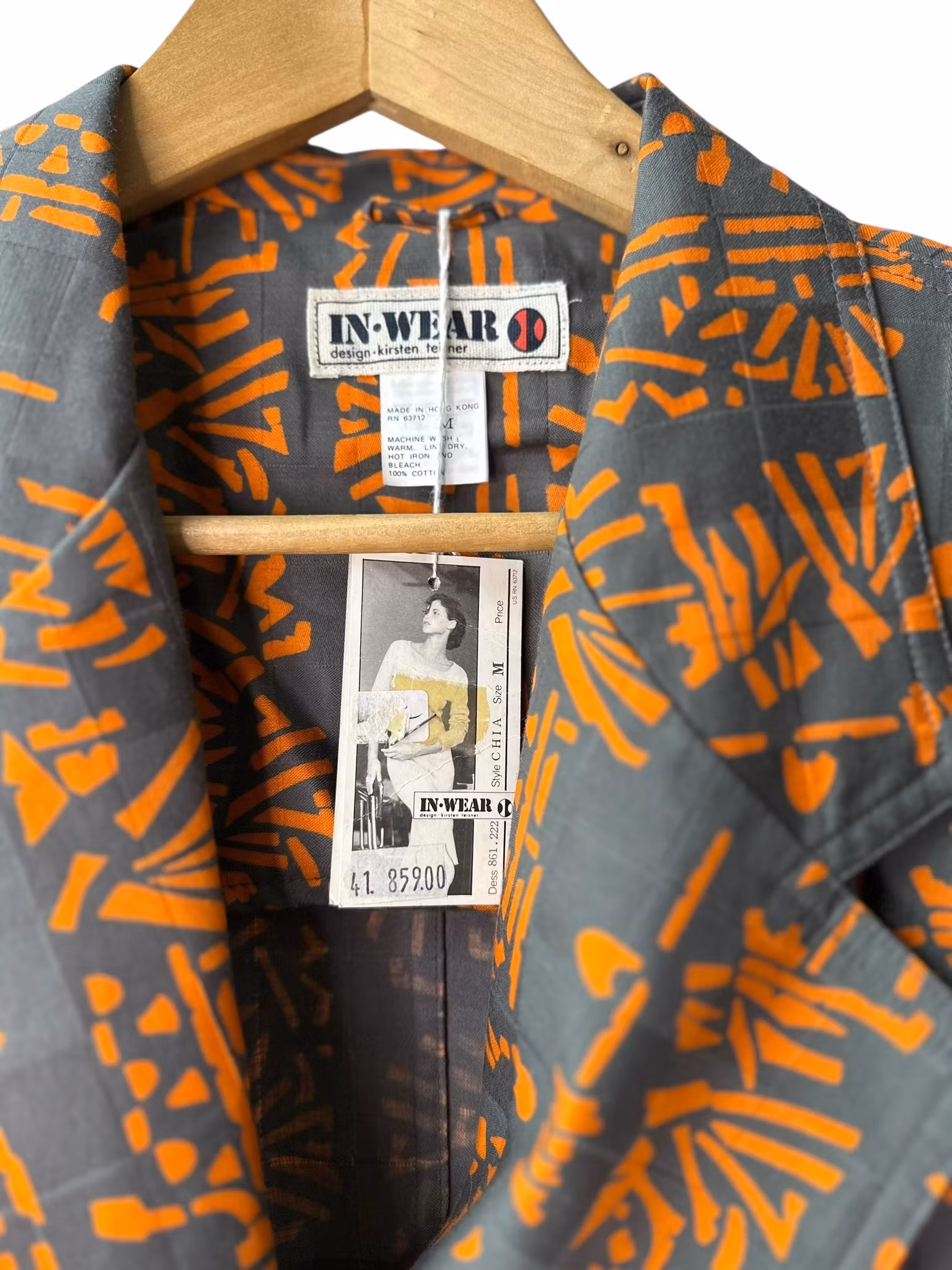 Deadstock - kappa i bomull 80-tal