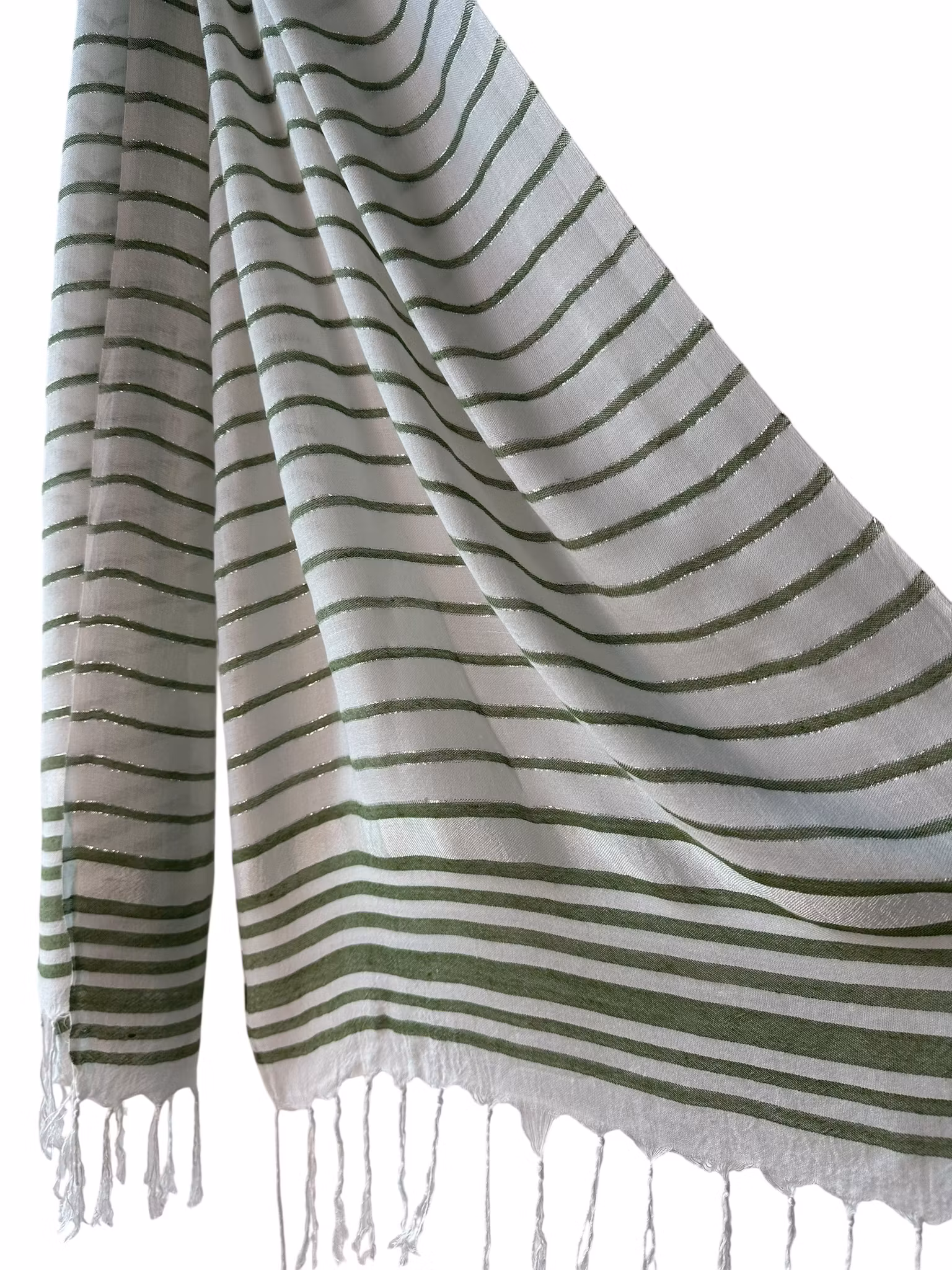 Grönrandig scarf