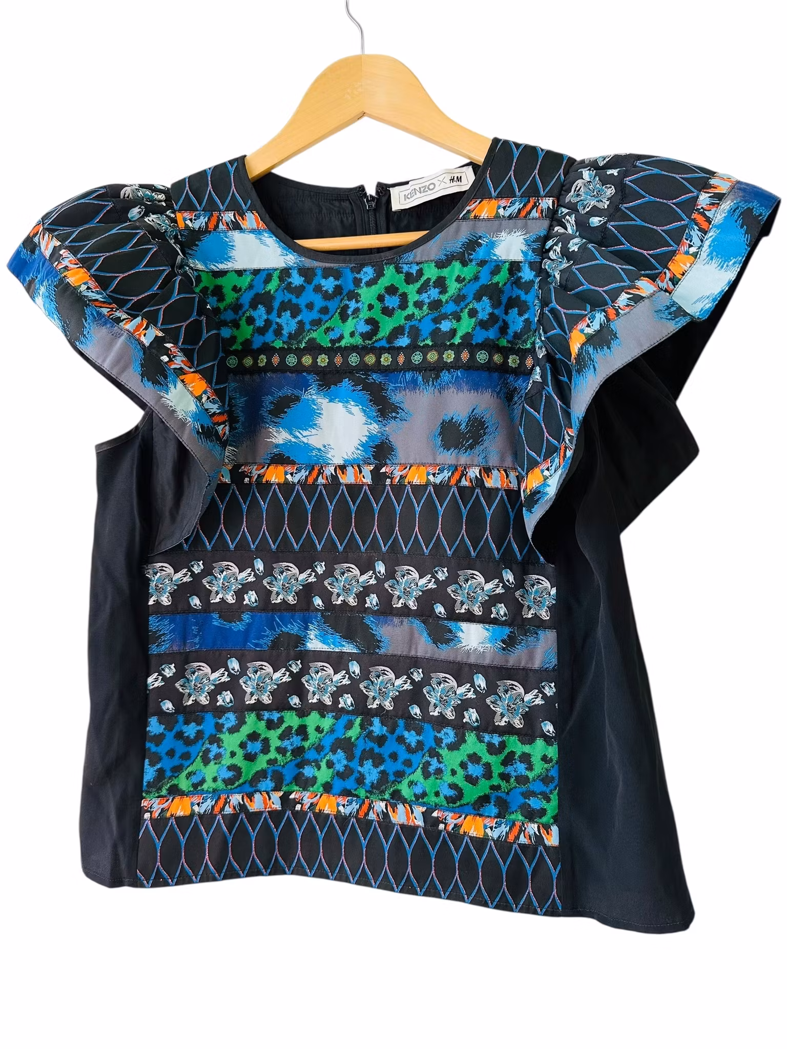 Kenzo xH&M topp med maffiga ärmar
