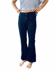 Vintage bootcut svarta jeans