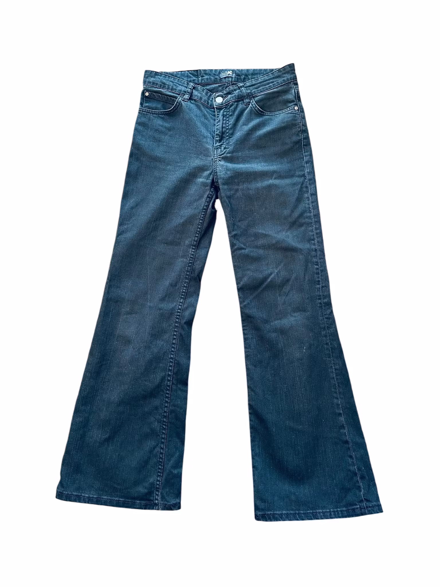 Vintage bootcut svarta jeans