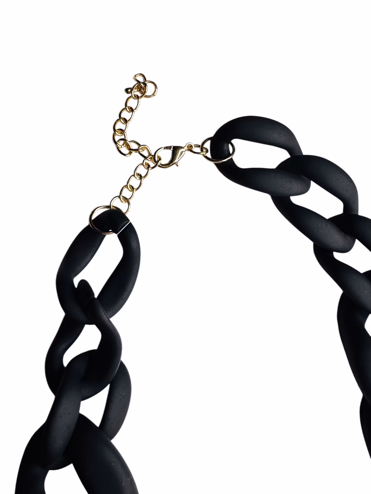 Stort svart halsband