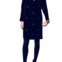 Vintage sammetsklänning med stenar