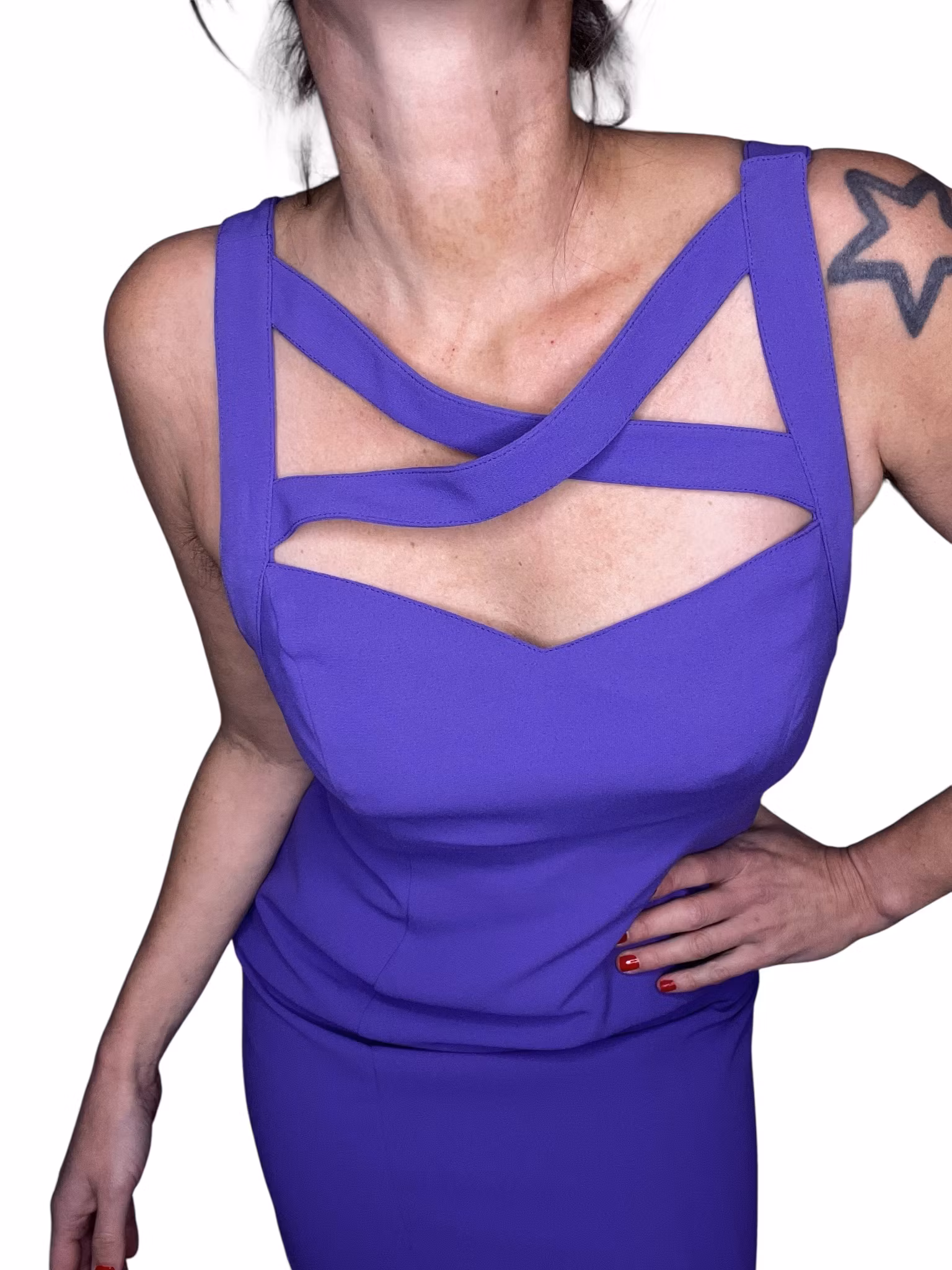 Vintage lila klänning