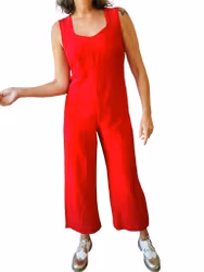 Röd jumpsuit