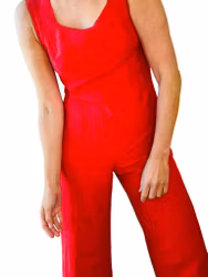 Röd jumpsuit
