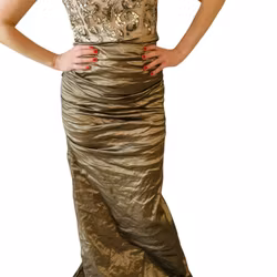 Nicole Miller lång sidenklänning