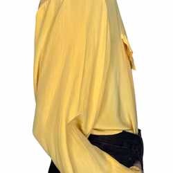 Vintage gul sidenblus