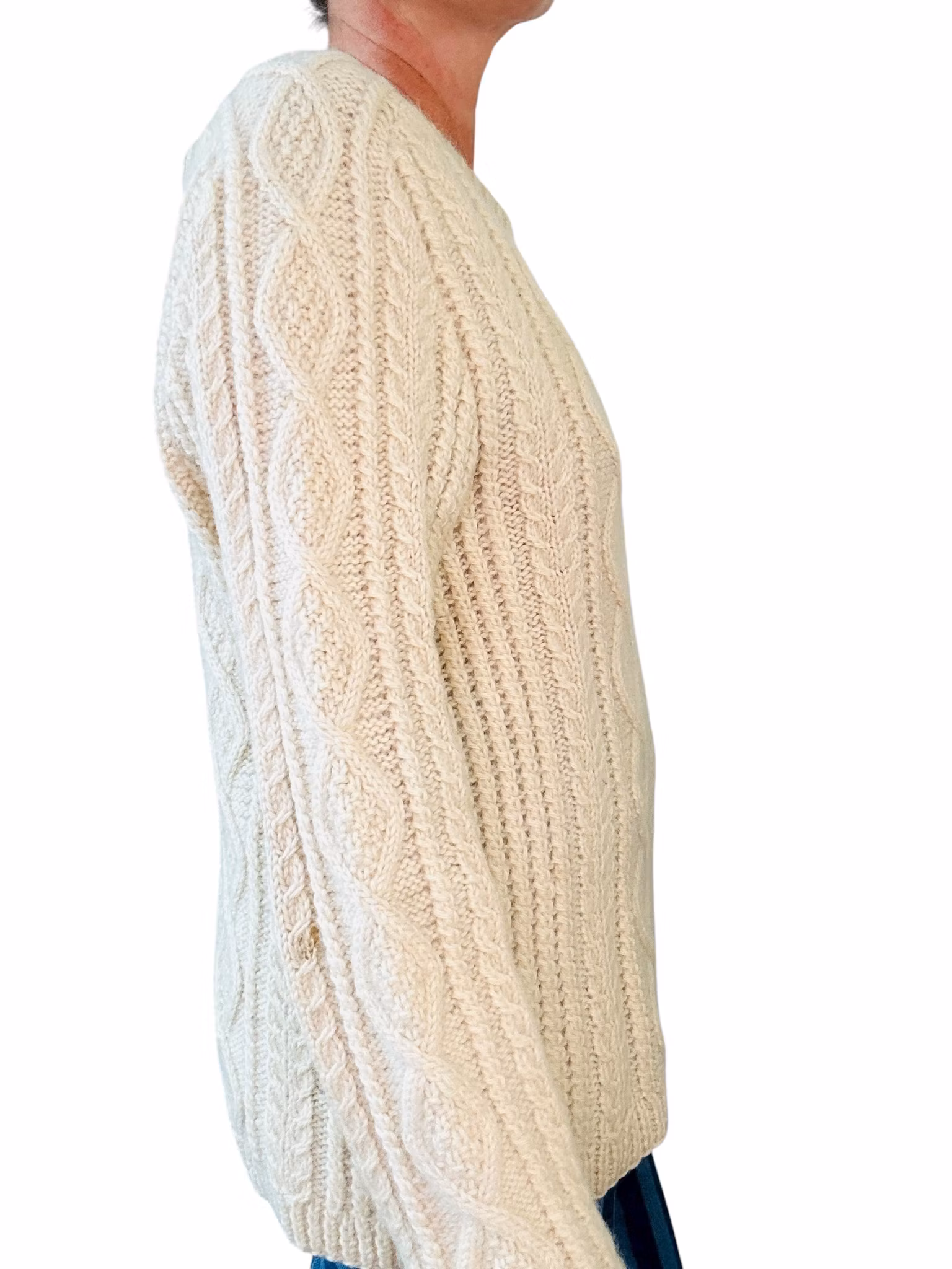 Handstickad fisketröja