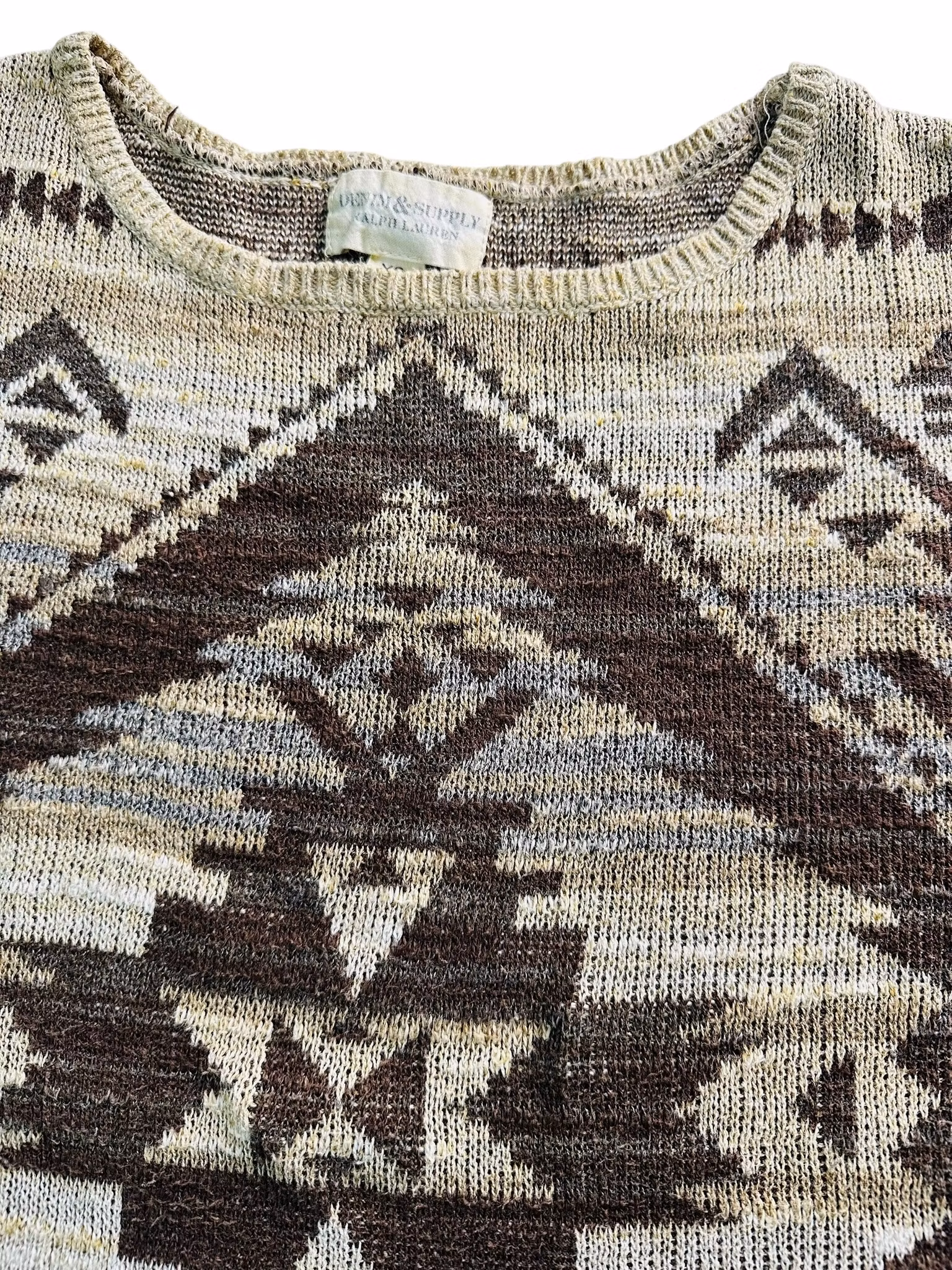 Ralph Lauren brunmönstrad tröja
