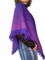 Vintage poncho med zipup