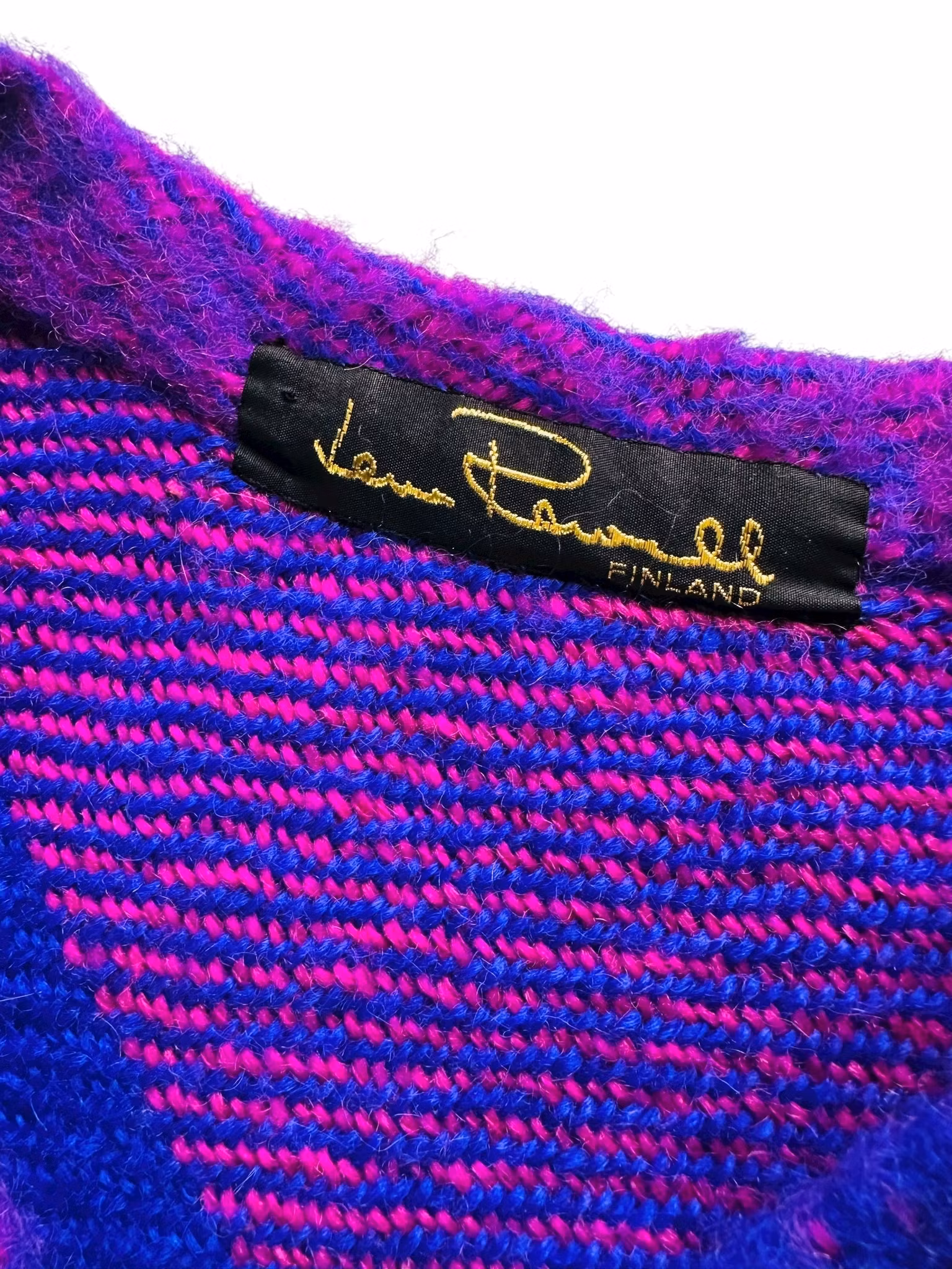 Vintage poncho med zipup