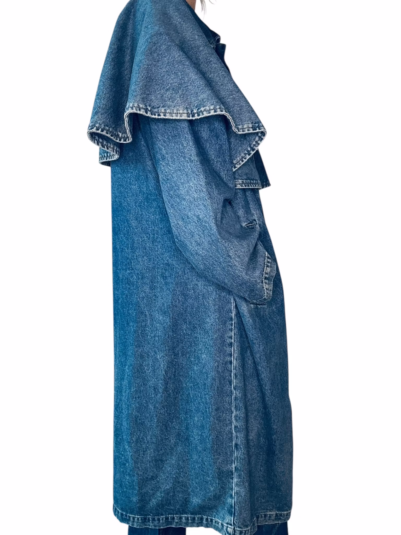 Trench i denim: Hanna MW x Gina